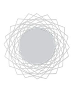 GEOMETRIC WHITE WALL MIRROR