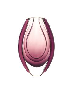 WILD ORCHID ART GLASS VASE