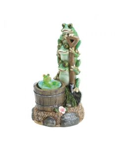 SOLAR ROTATING FROG GARDEN DECOR