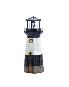 SPINNING SOLAR POWERED LIGHTHOUSE